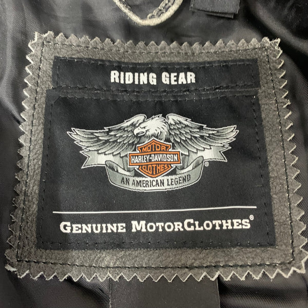 ハーレーダビットソン HARLEY-DAVIDSON レザーライダース ジャケット ブラック Mサイズ 201MT-4878