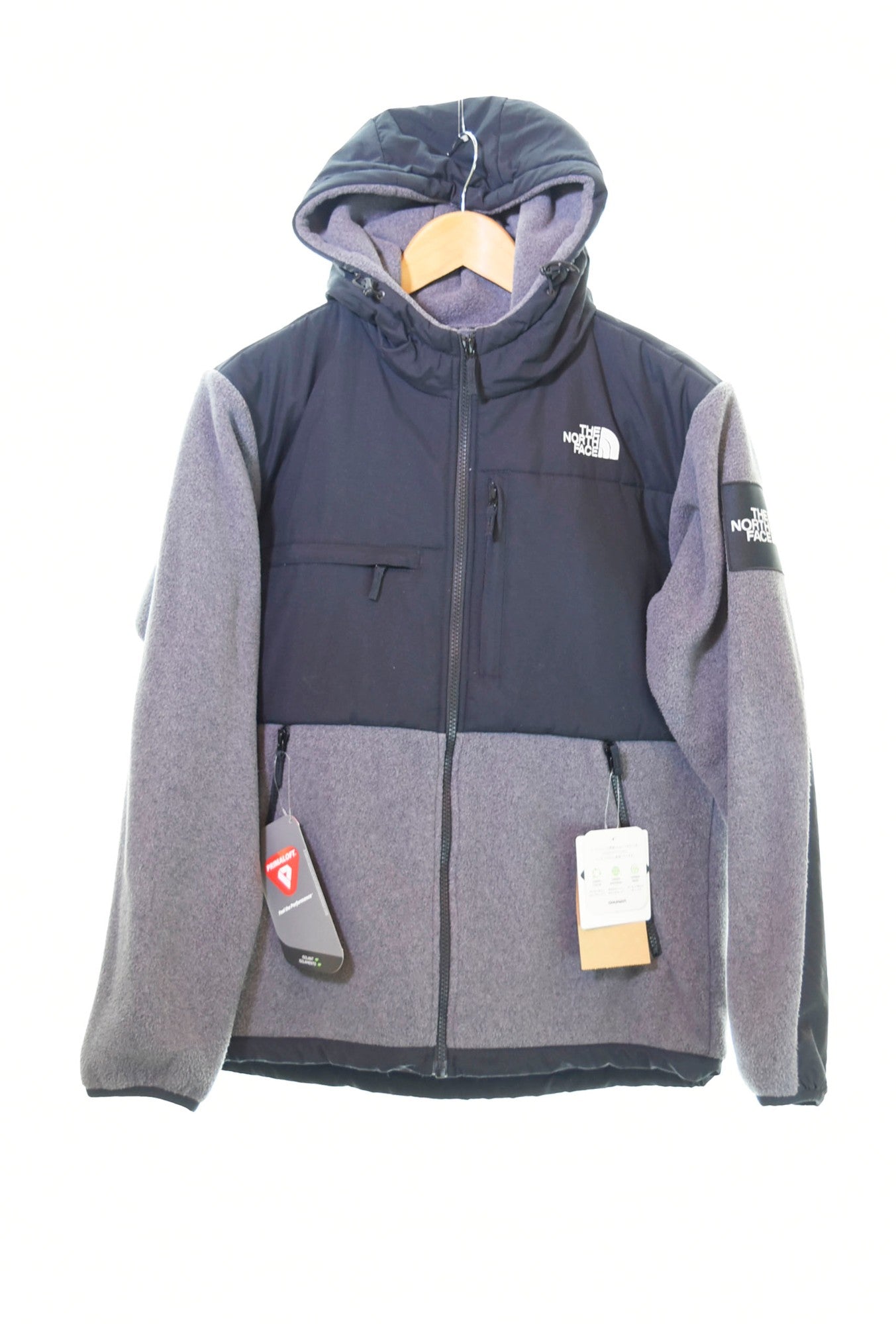 ノースフェイス THE NORTH FACE Denali Hoodie デナリフーディ メンズ フリースジャケット アウター プリマロフト グレー  NA72052 ジャケット ロゴ グレー Mサイズ 103MT-289