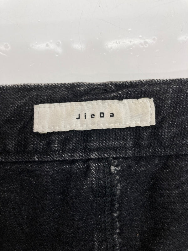 ジエダ Jieda SWITCHING CARGO DENIM PANTS カーゴ デニム パンツ ジップフライ ワイド ジーンズ ブラックデニム 黒 無地 Jie-23W-PT05 デニム ブラック サイズ2 104MB-398