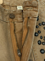 ラルフローレン RalphLauren Denim & Supply STUDS DOUBLE KNEE WORK PANTS スタッズ ダブル ニー ワーク パンツ ジップフライ 加工 ズボン 茶 総柄 ボトムスその他 ブラウン サイズ 28/32 104MB-379