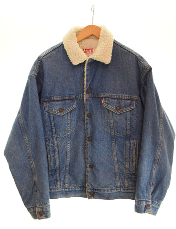 リーバイス Levi's 80s 80年代 USA製 ボアライナー デニムジャケット 青 70609-0214 ジャケット ブルー Mサイズ 103MT-2272