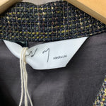 アンセルム ANCELLM TWEED ZIP JACKET サイズ1 ジャケット ブラウン 201MT-4813