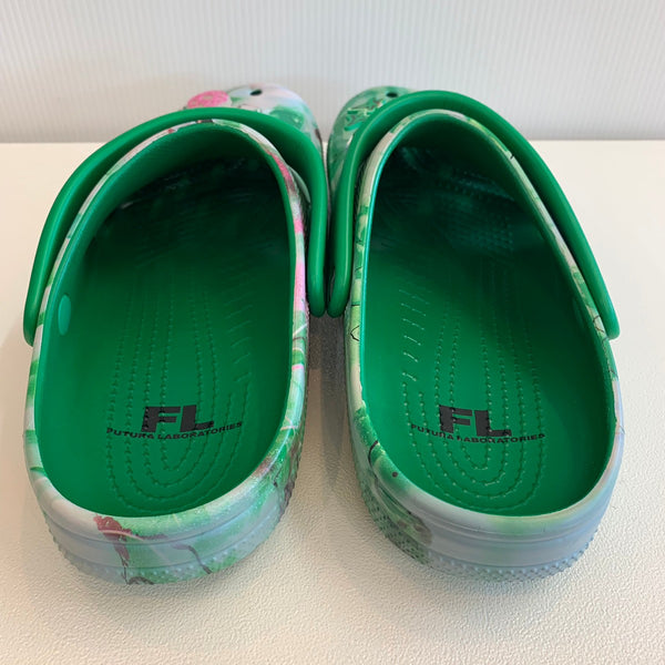 クロックス crocs  FUTURA LABORATORIES 209622-3WH メンズ靴 サンダル その他 総柄 グリーン 30cm 201-shoes813