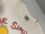 ヴィンテージ vintage 80s ザ・シンプソンズ THE SIMPSONS ANIME Tshirt アニメTシャツ キャラT US古着 ©1989 袖シングル Tシャツ ホワイト Lサイズ 101MT-2973