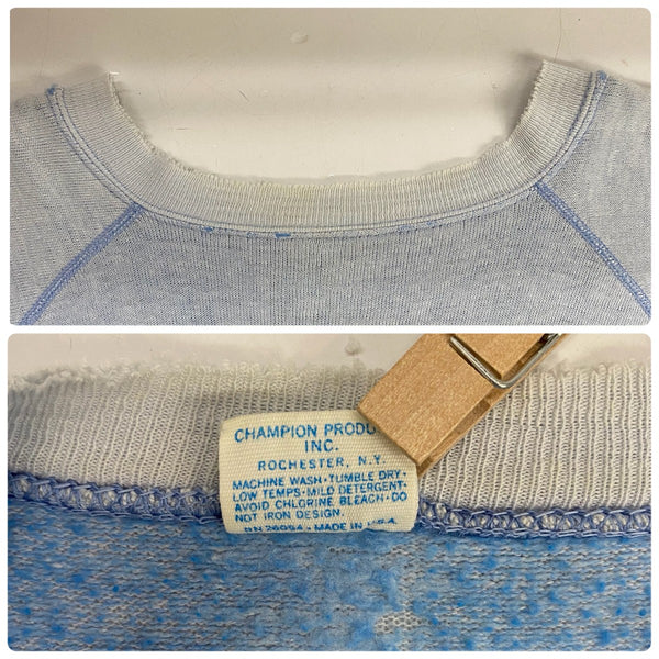 【曜日割引対象外】 チャンピオン Champion 70's バータグ USA製 カレッジ スウェット ブルー XLサイズ 201MT-4599 VB