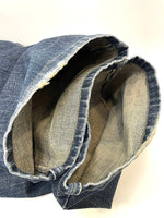 ヤマネ YAMANE カモメ＆ドクチん刺繍 デニム LOT5044 デニム ブルー 34×34 601MB-3