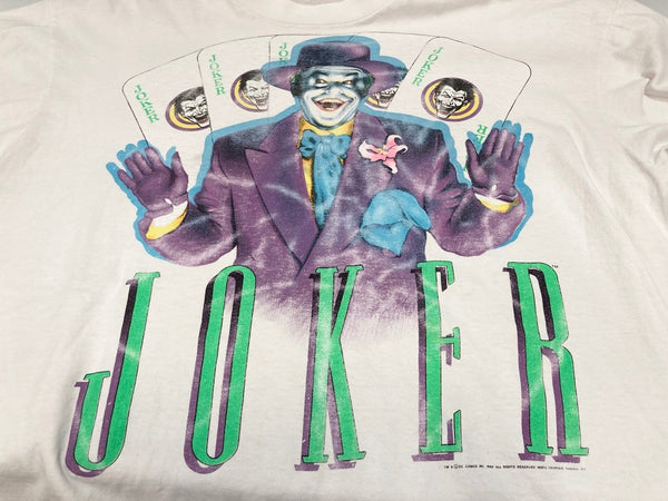 ヴィンテージ VINTAGE  ITEM 80s 80's DC Comic JOKER ジョーカー FRUIT OF THE LOOM フルーツオブザルーム 白 半袖 XL Tシャツ プリント ホワイト LLサイズ 101MT-2226