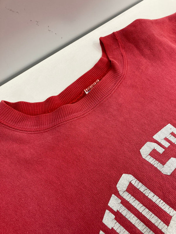 チャンピオン Champion 90s～ ヴィンテージ vintage 刺繍タグ リバースウィーブ REVERSE WEAVE US古着 サッカー 赤 スウェット レッド Lサイズ 101MT-3390