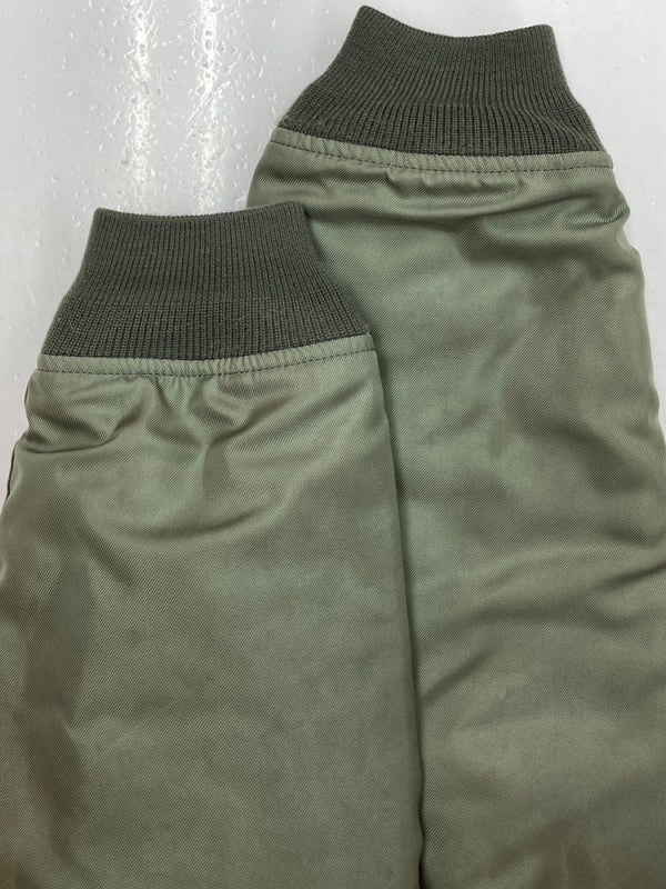 ヒューストン HOUSTON FLIGHT JACKET フライト ジャケット ミリタリー ワッペン ジップアップ アウター ブルゾン 緑 5CW45P ジャケット 総柄 カーキ Lサイズ 104MT-1444