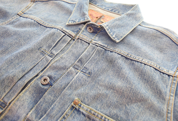 ステュディオ・ダルチザンSTUDIO D'ARTISAN  大戦モデル 1stタイプ デニムジャケット Gジャン ジャケット ブルー Lサイズ 103MT-3555