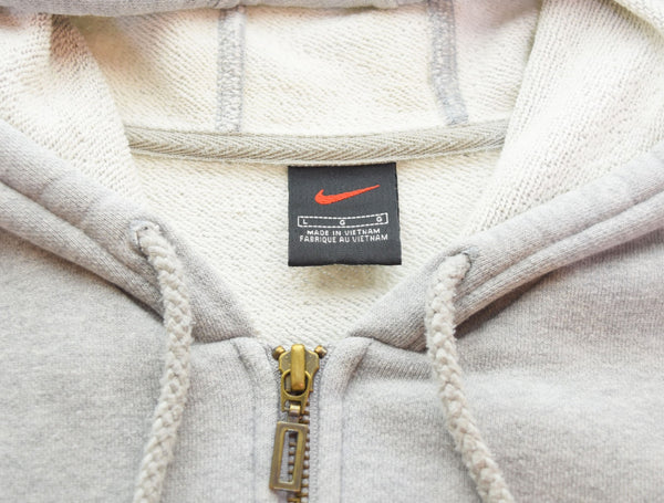ナイキ NIKE OLD ナイキ オールド 00'S リバース仕様 ジップパーカー 2000年代 Y2K パーカ グレー Lサイズ 103MT-2934