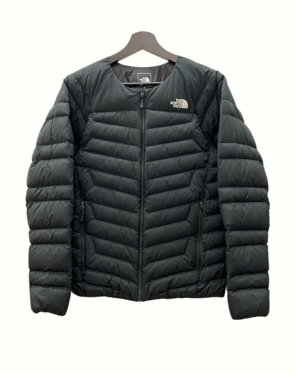 ザノースフェイス THE NORTH FACE THUNDER ROUNDNECK JACKET サンダー ラウンドネック ジャケット ノーカラー ダウン アウトドア インナー 黒 NY32013 ジャケット ロゴ ブラック Sサイズ 104MT-944