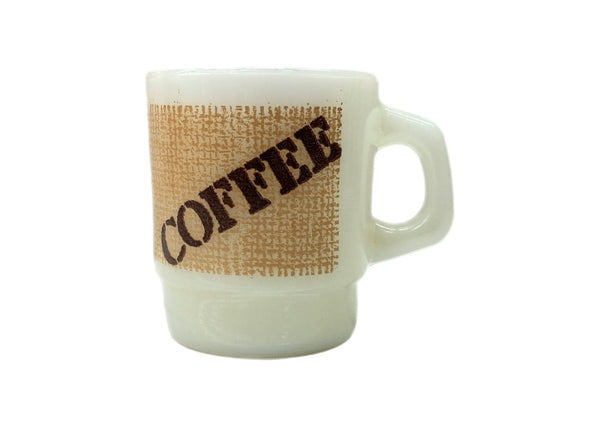 ファイアーキング Fire-King 70s 80s Coffee Stacking Mug コーヒー スタッキング マグ USA製 耐熱 マグカップ 白 その他 総柄 ホワイト 104Z-25