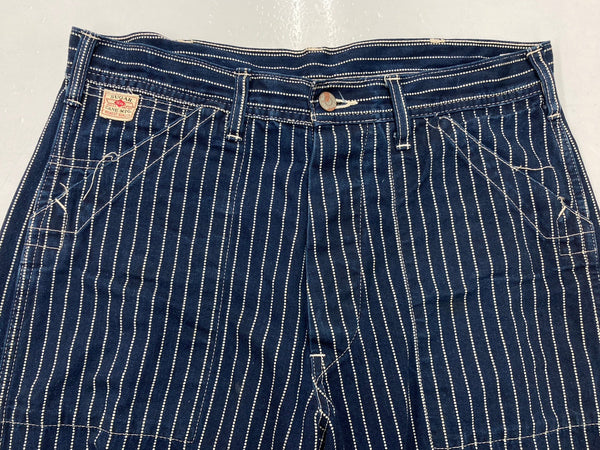 シュガーケーン SUGAR CANE 9oz. WABASH STRIPE ENGINEER PANTS ウォバッシュ ストライプ インディゴ ワーク シンチバック 紺 ストライプ SC40786 ボトムスその他 ネイビー W32 L32 104MB-271