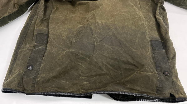 バブアー Barbour 90's 90年代 3ワラント BEDALE ビデイル ワックス コットン ジャケット オイルドジャケット フード パイルライナー フルセット VINTAGE ヴィンテージ A100 C43 ジャケット カーキ 101MT-5402