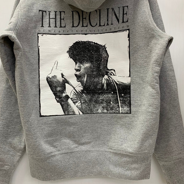 シュプリーム SUPREME 17AW Decline Hooded Sweatshirt カナダ製 パーカ グレー Sサイズ 201MT-4535