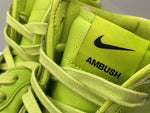 ナイキ NIKE 21年製 × AMBUSH アンブッシュ DUNK HI FLASH LIME ダンク ハイ フラッシュライム シューズ 緑 CU7544-300 メンズ靴 スニーカー グリーン 27cm 104S-1048