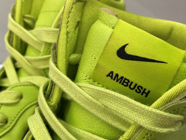 ナイキ NIKE 21年製 × AMBUSH アンブッシュ DUNK HI FLASH LIME ダンク ハイ フラッシュライム シューズ 緑 CU7544-300 メンズ靴 スニーカー グリーン 27cm 104S-1048