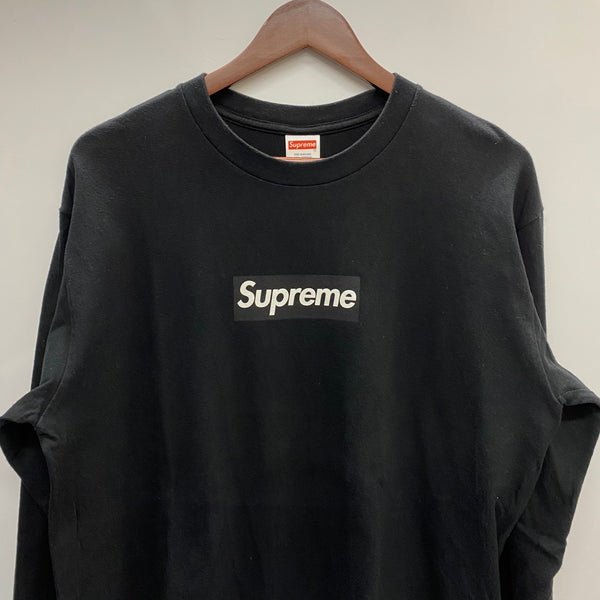 【曜日割引対象外】 シュプリーム SUPREME 20AW Box Logo L/S Tee ボックスロゴ ロンT ブラック Mサイズ 201MT-4033