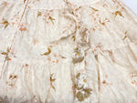 ピンクハウス PINKHOUSE 2011年モデル 生成モチーフ付き たくし上げ 桜 花柄 DRESS ドレス ピコフリル リボン ティアード レトロ アンティーク ロリータ IVORY アイボリー P011CFA09 ワンピース 総柄 ピンク 104LT-222