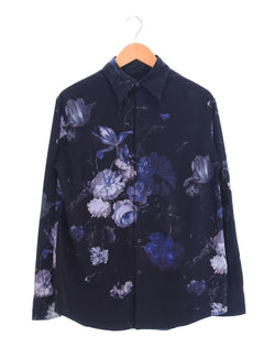 ラッドミュージシャン LAD MUSICIAN DECHINE FLOWER STANDARD SHIRT フラワースタンダードシャツ 2118-105 42 長袖シャツ ブラック 103MT-2218