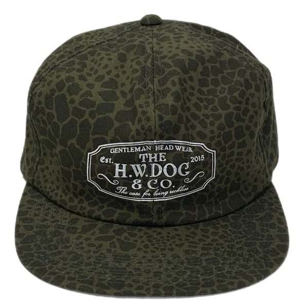 【中古】ザ エイチダブリュードッグアンドコー THE H.W.DOG&CO. MILITARY TRUCKER CAP レオパード柄 D-00900 帽子 メンズ帽子 キャップ グリーン フリーサイズ 201goods-656