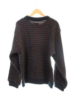 エルエルビーン L.L.Bean 80's Norway製 バーズアイ柄 ウールニット クルーネック セーター 1751 セーター Mサイズ 103MT-1724