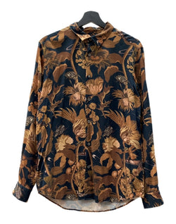 ポールスミス Paul Smith 20SS PRECOLLECTION BEETLE BOTANICAL L/S SHIRT ビートル ボタニカル 長袖 シャツ 昆虫 薄手 紺 PF-WR-49973 長袖シャツ 総柄 マルチカラー Lサイズ 104MT-2123