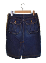 トリココムデギャルソン tricot COMME des GARCONS AD2005 00s 00's 異素材切り替え デニム ウール ドッキング TP-S014 スカート マルチカラー Mサイズ 103LB-11