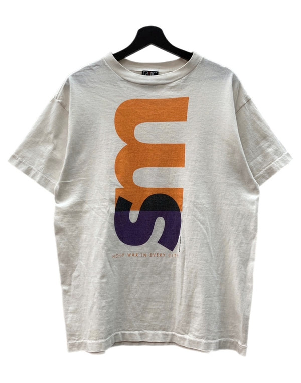 セントマイケル SAINT MICHAEL 21AW LOGO PRINT T-SHIRT ロゴ プリント Tシャツ 半袖 白 SM-A21-0000-009 Tシャツ ロゴ ホワイト Mサイズ 104MT-2008