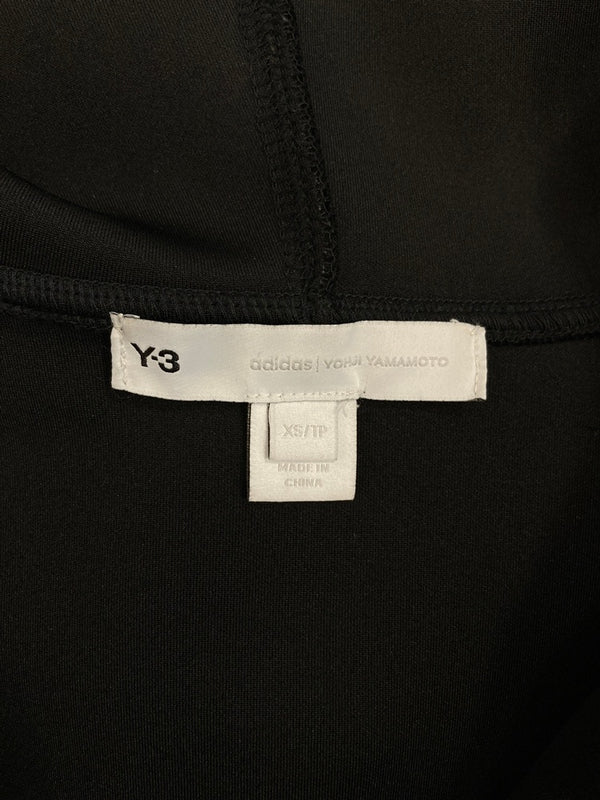 ワイスリー Y-3 ヨウジヤマモト Yohji Yamamoto アディダス adidas ベルベットジップアップパーカー フーディ 黒 BLK XS パーカ ブラック SSサイズ 101MT-3714