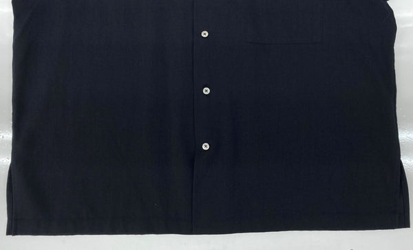 シュタイン stein W/TA SS SHIRT ウール トリアセテート ショートスリーブ シャツ ボタン 半袖 紺 ST.066 半袖シャツ 無地 ネイビー Mサイズ 104MT-2335