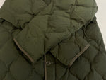 オーシバル ORCIVAL リモンタナイロン ノーカラー キルティングジャケット ダウンジャケット orcival RC-8080 NWB ジャケット カーキ サイズ2 101LT-264