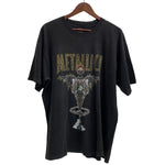 【曜日割引対象外】 ヴィンテージ vintage 90's メタリカ METALLICA PUSHEAD KING NOTHING GIANT Tシャツ ブラック 201MT-3932 VB