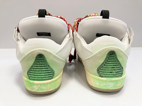 ランバン LANVIN GALLERY DEPT. x LANVIN PAINTED Leather Curb ギャラリーデプト ペイント スニーカー ホワイト系 白 シューズ FM-SKRK11-DRGD-E21 メンズ靴 スニーカー マルチカラー サイズ 42 101sh-2107