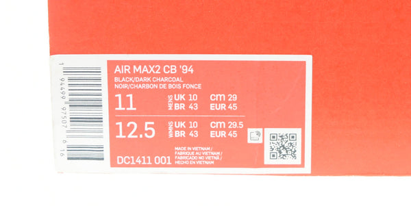 ナイキ NIKE Air Max 2 CB 94 "Black and Metallic Silver ブラック アンド メタリックシルバー DC1411-001 メンズ靴 スニーカー ブラック 29cm 103-shoes-160