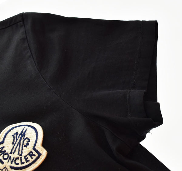 モンクレール MONCLER MAGLIA ﾀﾞﾌﾞﾙﾜｯﾍﾟﾝ Tｼｬﾂ E209180325008390Y Tシャツ ブラック Sサイズ 103MT-2855
