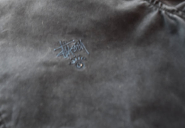 ステューシー  STUSSY 刺繍 ロゴ ジップアップ ワークジャケット ブルゾン ネイビー ジャケット ネイビー Mサイズ 103MT-1782