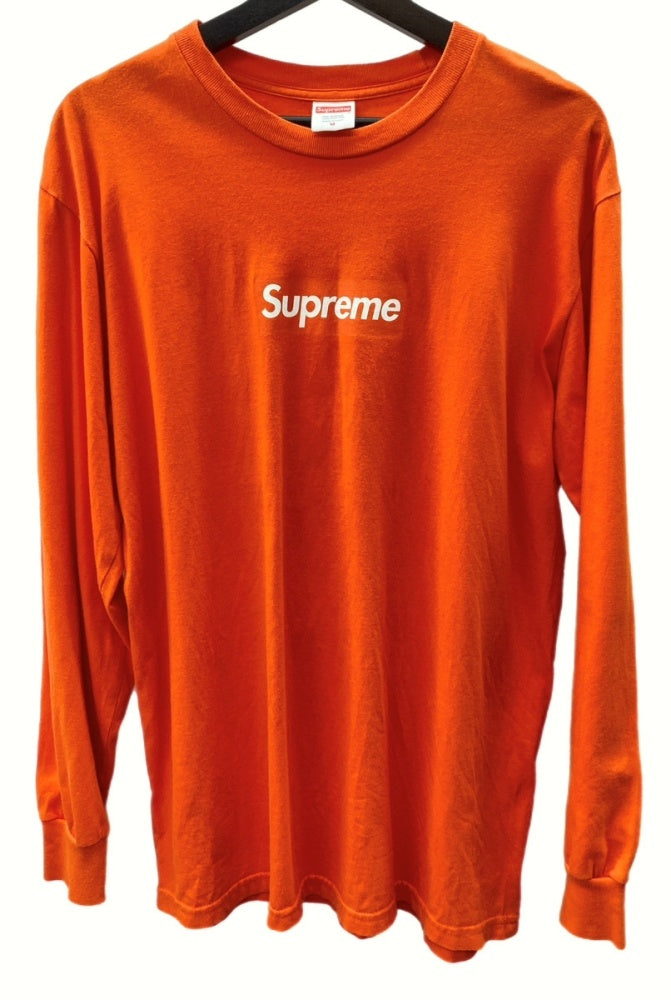 シュプリーム SUPREME 20AW BOX LOGO L/S TEE ロングスリーブ Tシャツ カットソー 長袖 ボックスロゴ ORANGE  ロンT プリント オレンジ Mサイズ 104MT-332 | 古着通販のドンドンサガール