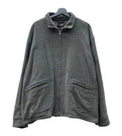 ダブルアールエル RRL 90s 90年代 三ツ星タグ ウール ジップアップ ブルゾン アウター 灰色  ジャケット 無地 グレー 2XLサイズ 104MT-1994