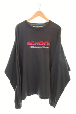 ダイリク DAIRIKU 22AW ロゴ 刺繍 長袖Tシャツ 黒 22AWｃ-5 ロンT ブラック フリーサイズ 103MT-1723