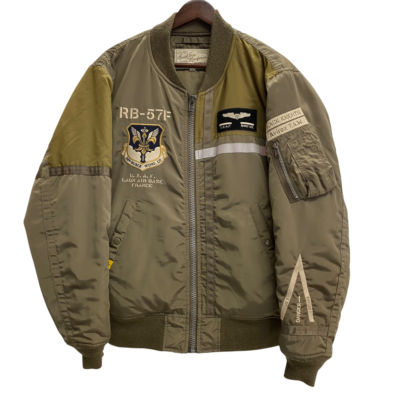 曜日割引対象外】 アヴィレックス AVIREX MA-1 BLACK KNIGHTS フライト