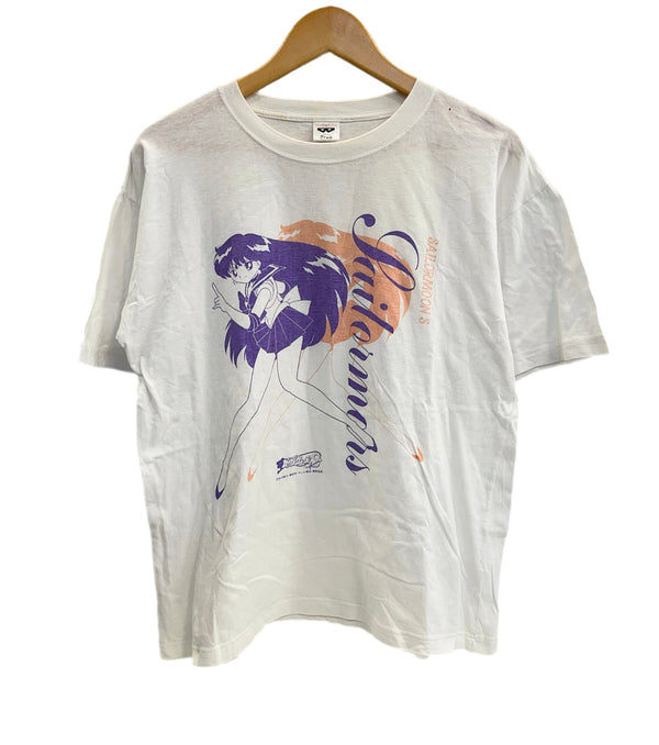 US US古着 90's 90年代 BANPRESTO オフィシャル 美少女戦士セーラームーン セーラーマーズ アニメT Free Tシャツ ホワイト フリーサイズ 101MT-4564