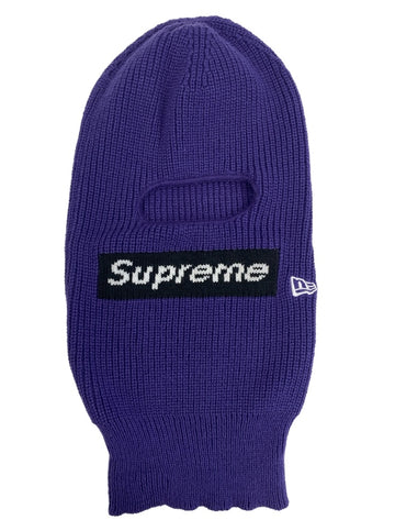 シュプリーム SUPREME NEW ERA BOX LOGO BALACLAVA ニューエラ ボックスロゴ バラクラバ ニット帽 目出し帽 帽子 メンズ帽子 ニット帽 パープル 101hat-109