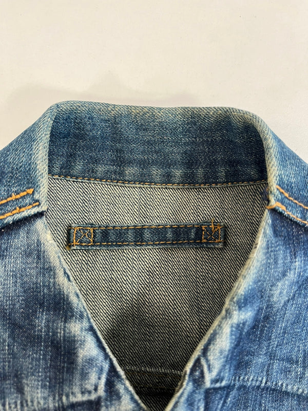 ミハラ ヤスヒロ MIHARAYASUHIRO デニムジャケット Gジャン 21021258 ジャケット ブルー Sサイズ 101MT-5456