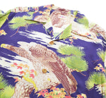 サンサーフ SUN SURF  アロハシャツ BIG EAGLE レーヨンシャツ  SS24846 長袖シャツ Lサイズ 103MT-2141