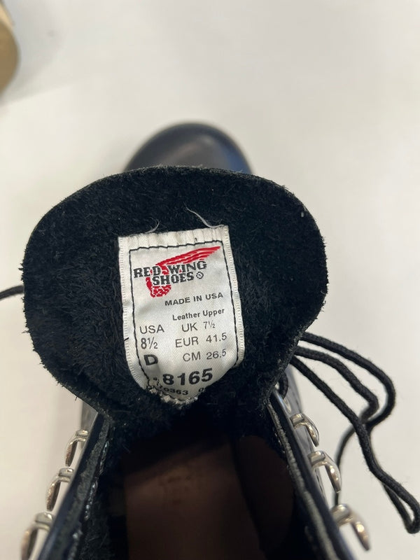 レッドウィング RED WING CLASSIC ROUND クラシックラウンドトゥ ワークブーツ 8165 USA製 メンズ靴 ブーツ ワーク ブラック 26.5cm 101sh-2242