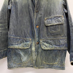 【曜日割引対象外】 キャピタル KAPITAL Kountry BORO Hunting Jacket Field Gun Club Jacket ハンティング カバーオール デニム ジャケット ブルー Mサイズ 201MT-4320 VB