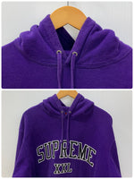 シュプリーム SUPREME 20SS XXL hooded sweatshirt レイヤード パーカ パープル Lサイズ 201MT-3033