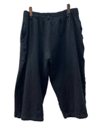 ヨウジヤマモト Yohji Yamamoto POUR HOMME BALLOON PANTS バルーン パンツ 短パン 七分丈 黒 無地 HK-P12-101 ハーフパンツ ブラック サイズ 2 104MB-252